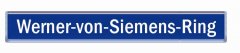 Straßenschild - Werner-von-Siemens-Ring / Robert-Bosch-Ring