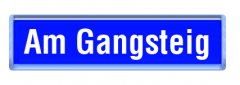 Straßenschild - Am Gangsteig