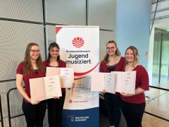 Hackbrett-Quartett der Musikschule Vaterstetten